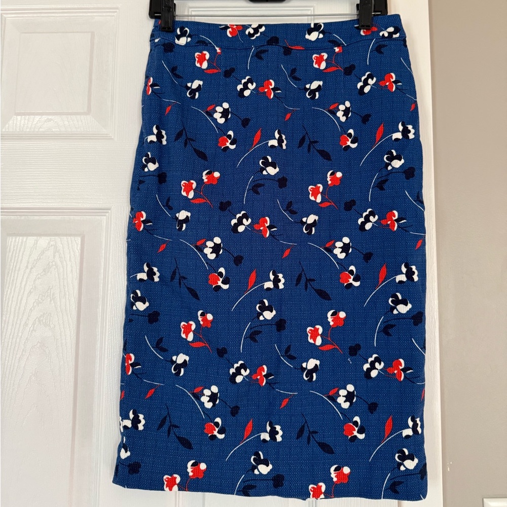 Boden Midi Floral Bodycon Skirt